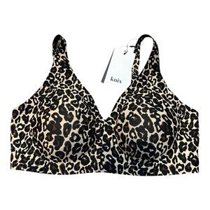 Knix Revolution Bra NWT animal print Size L+